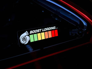 Turbo Boost Loading - v2.5 USB Rechargeable - Illuminated Adhesive Decal