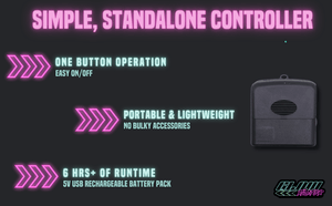 Night Runner - v2.5 USB Rechargeable - Illuminated Adhesive Decal