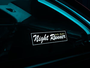Night Runner - v2.5 USB Rechargeable - Illuminated Adhesive Decal