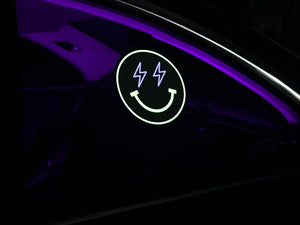 Smiley Face - v3.0 Remote Control USB Rechargeable - Illuminated Adhesive Decal
